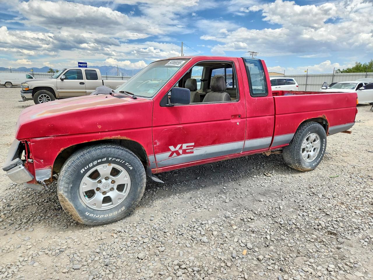 1987 Nissan D21 King Cab Red vin: 1N6ND16S1HC386265