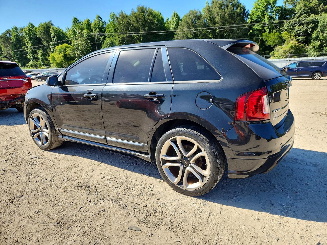 2014 Ford Edge Sport Black vin: 2FMDK4AK7EBB56878