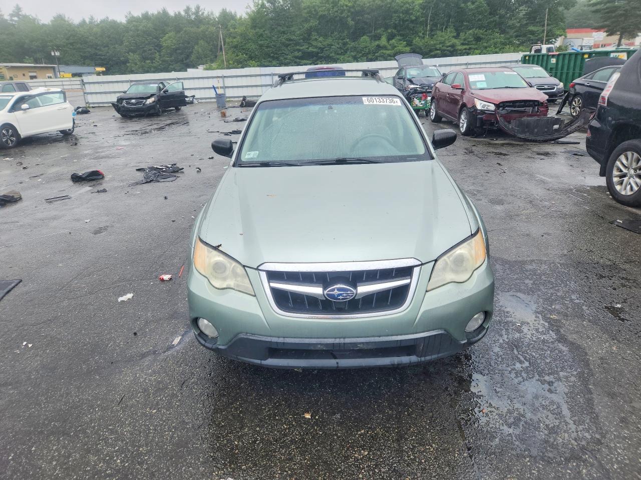 2009 Subaru Outback 2.5i Green vin: 4S4BP61C997336343