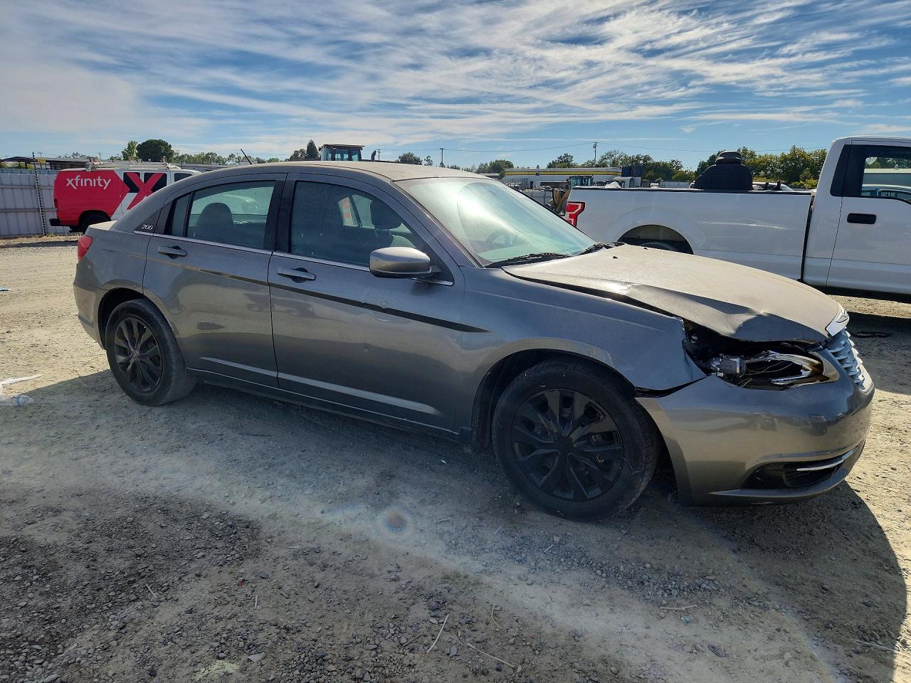 2012 Chrysler 200 Lx Gray vin: 1C3CCBAB1CN145110