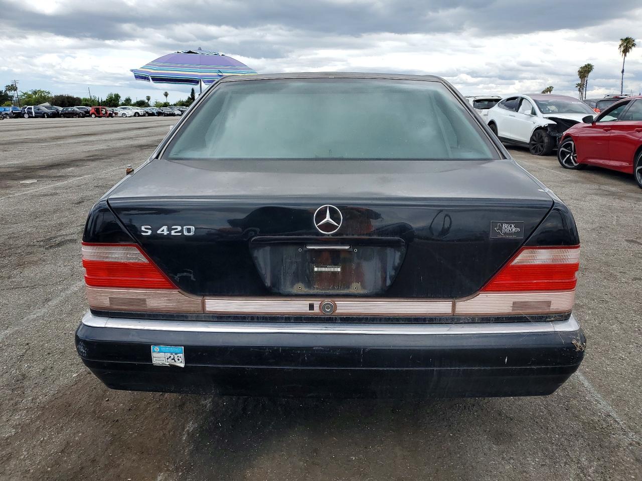 1997 Mercedes-benz S420 Black vin: WDBGA43G2VA367266
