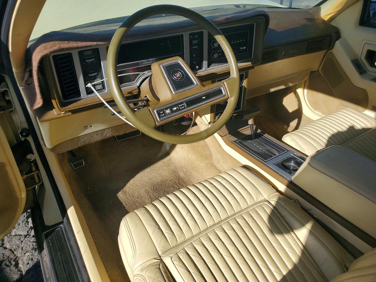 1986 Cadillac Eldorado Yellow vin: 1G6EL5785GU617745