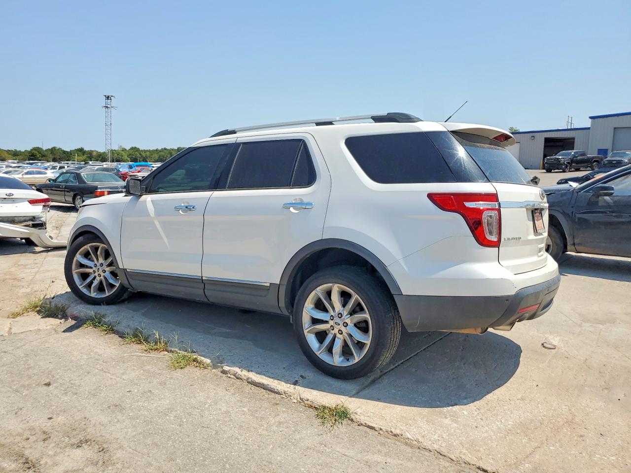 2013 Ford Explorer Limited White vin: 1FM5K7F86DGB19895