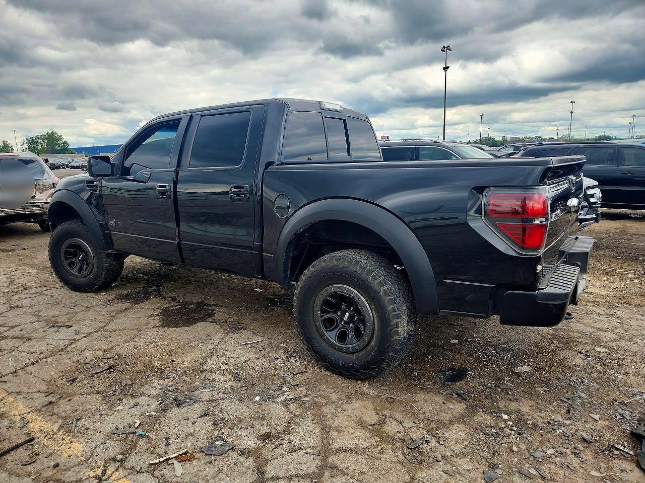 2012 Ford F150 Svt Raptor Black vin: 1FTFW1R63CFC64840