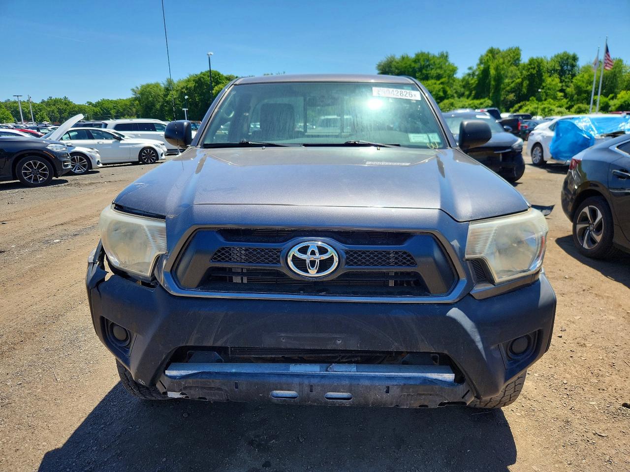 2012 Toyota Tacoma Base Gray vin: 5TFPX4EN9CX008325