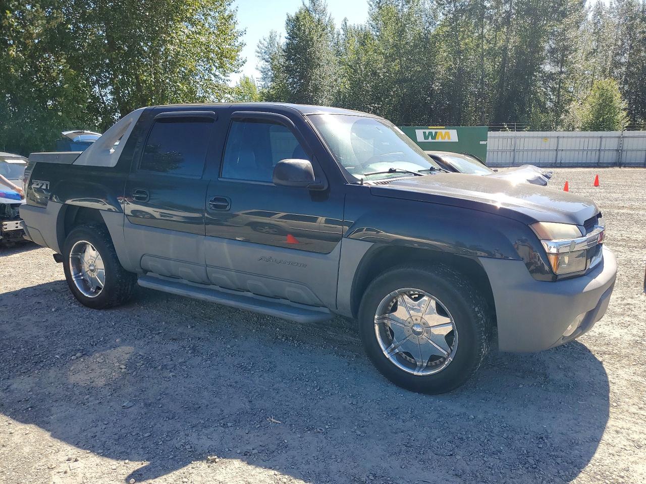 2002 Chevrolet Avalanche K1500 Black vin: 3GNEK13T72G162774