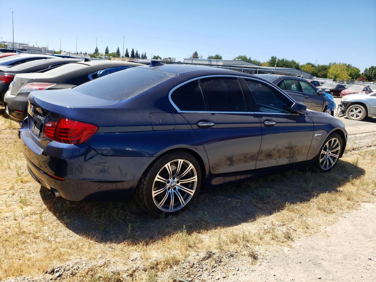 2011 Bmw 535 I Blue vin: WBAFR7C51BC804578