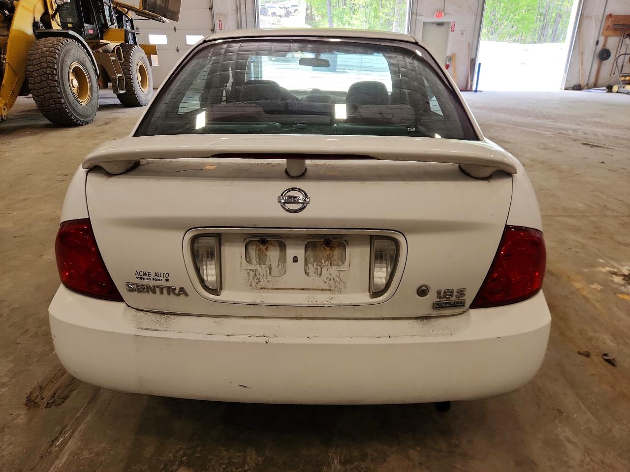 2006 Nissan Sentra 1.8 White vin: 3N1CB51D26L533651