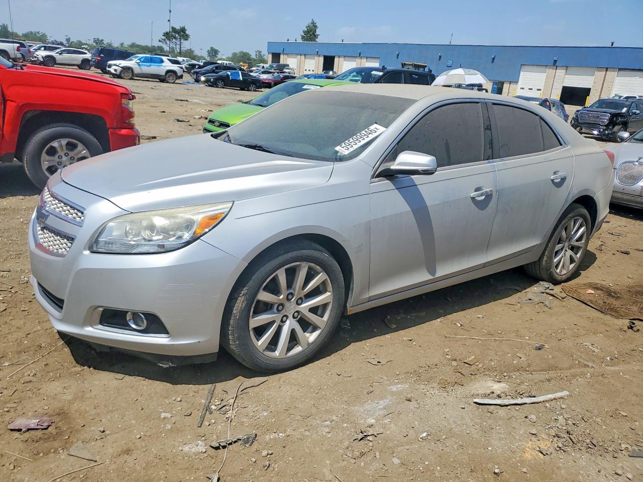 2013 Chevrolet Malibu Ltz Silver vin: 1G11H5SA4DF260574