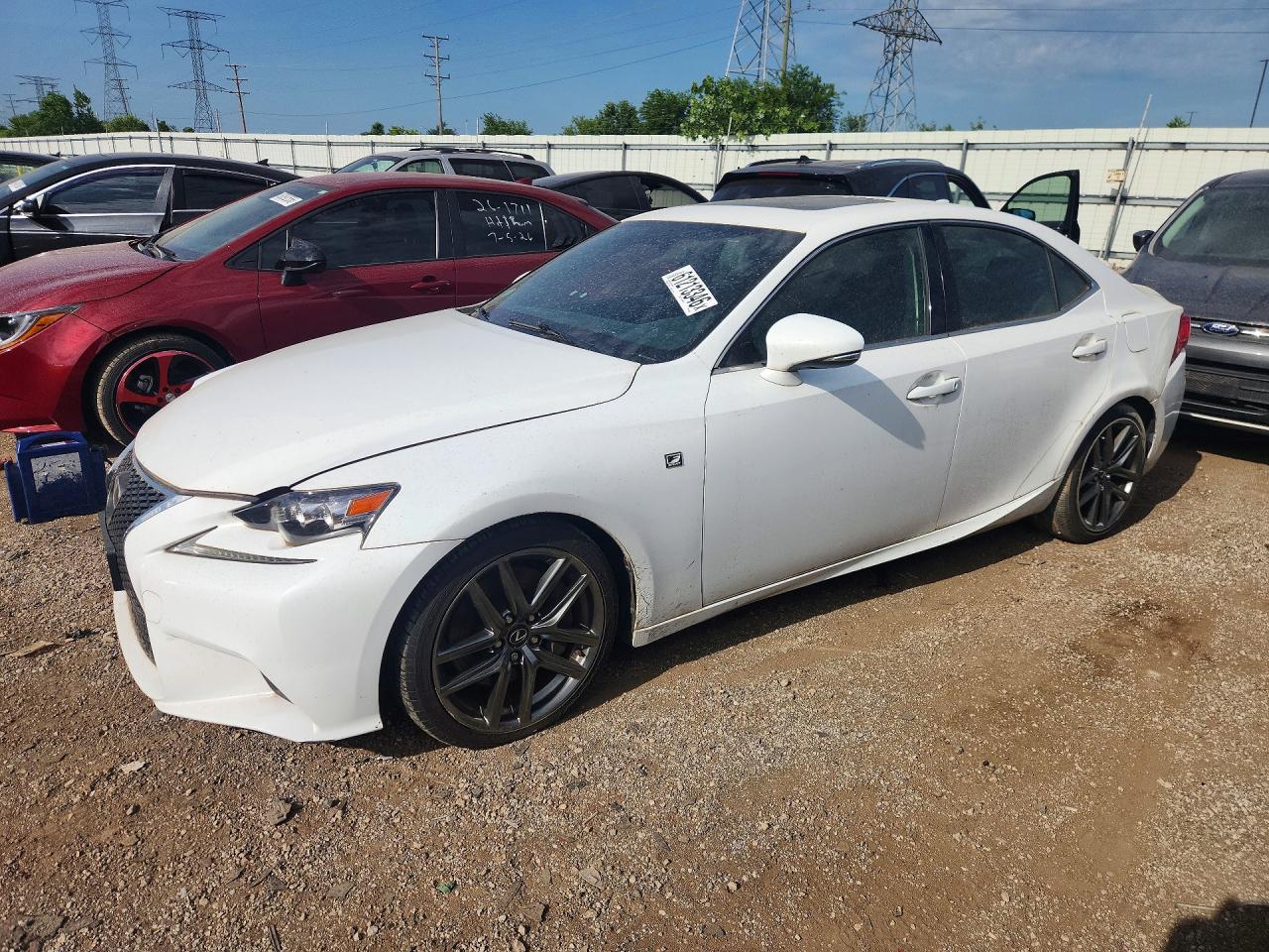 2014 Lexus Is 350 White vin: JTHCE1D24E5003296