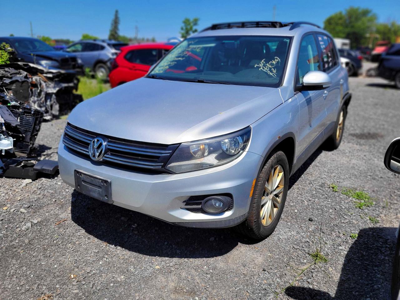 2013 Volkswagen Tiguan S Silver vin: WVGJV3AX8DW584293