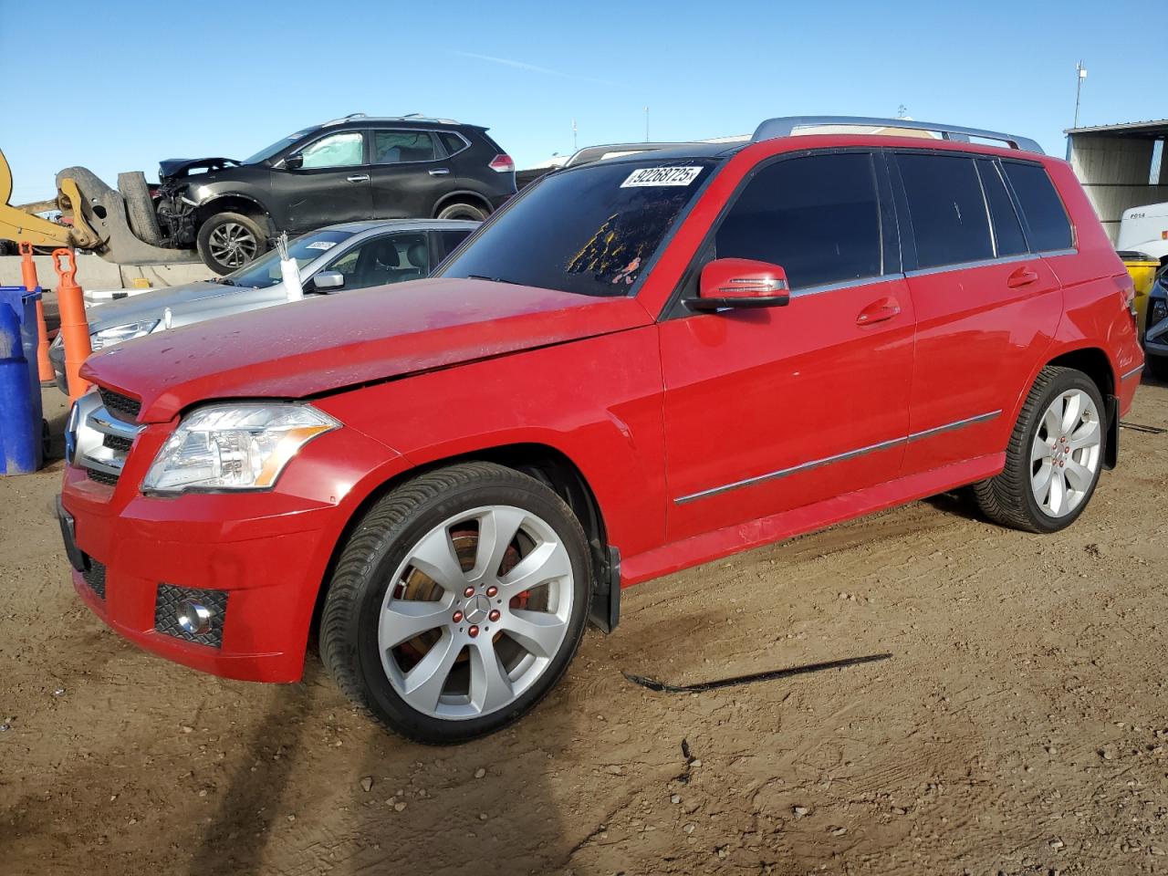 2010 Mercedes-benz Glk 350 4matic Red vin: WDCGG8HB3AF459319