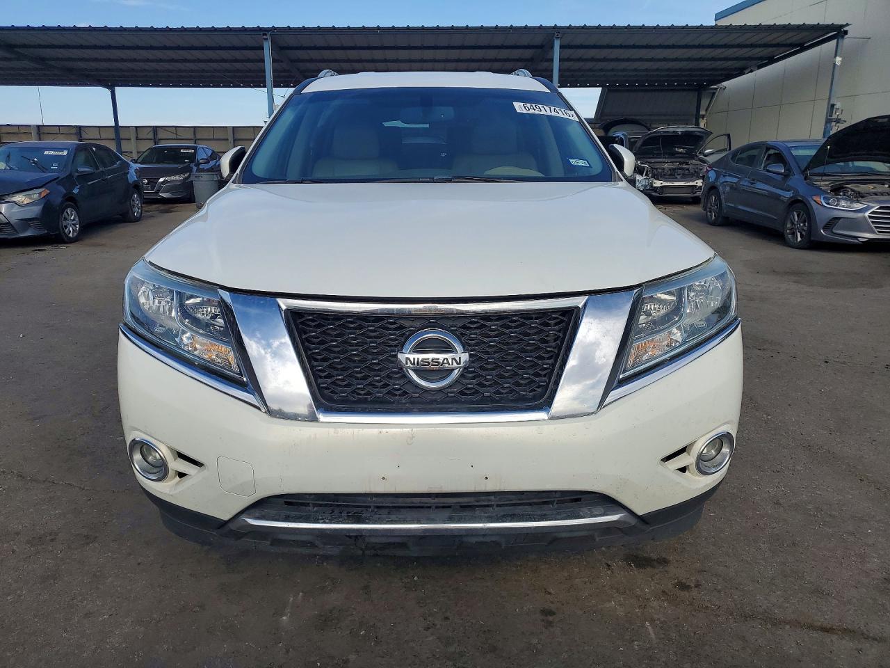 2014 Nissan Pathfinder Sl White vin: 5N1AR2MN4EC637700