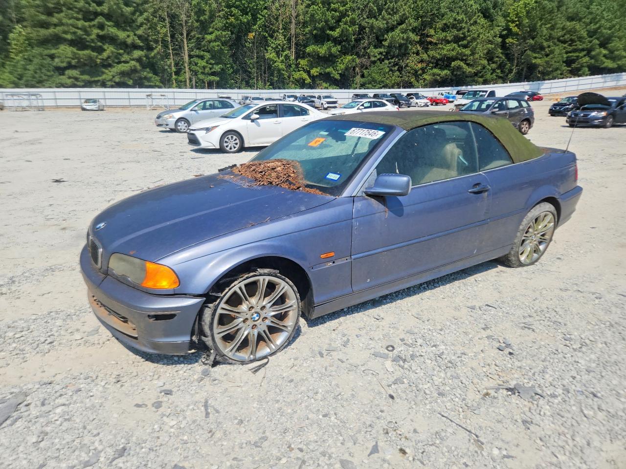 2002 Bmw 330 Ci Blue vin: WBABS53462JU89402