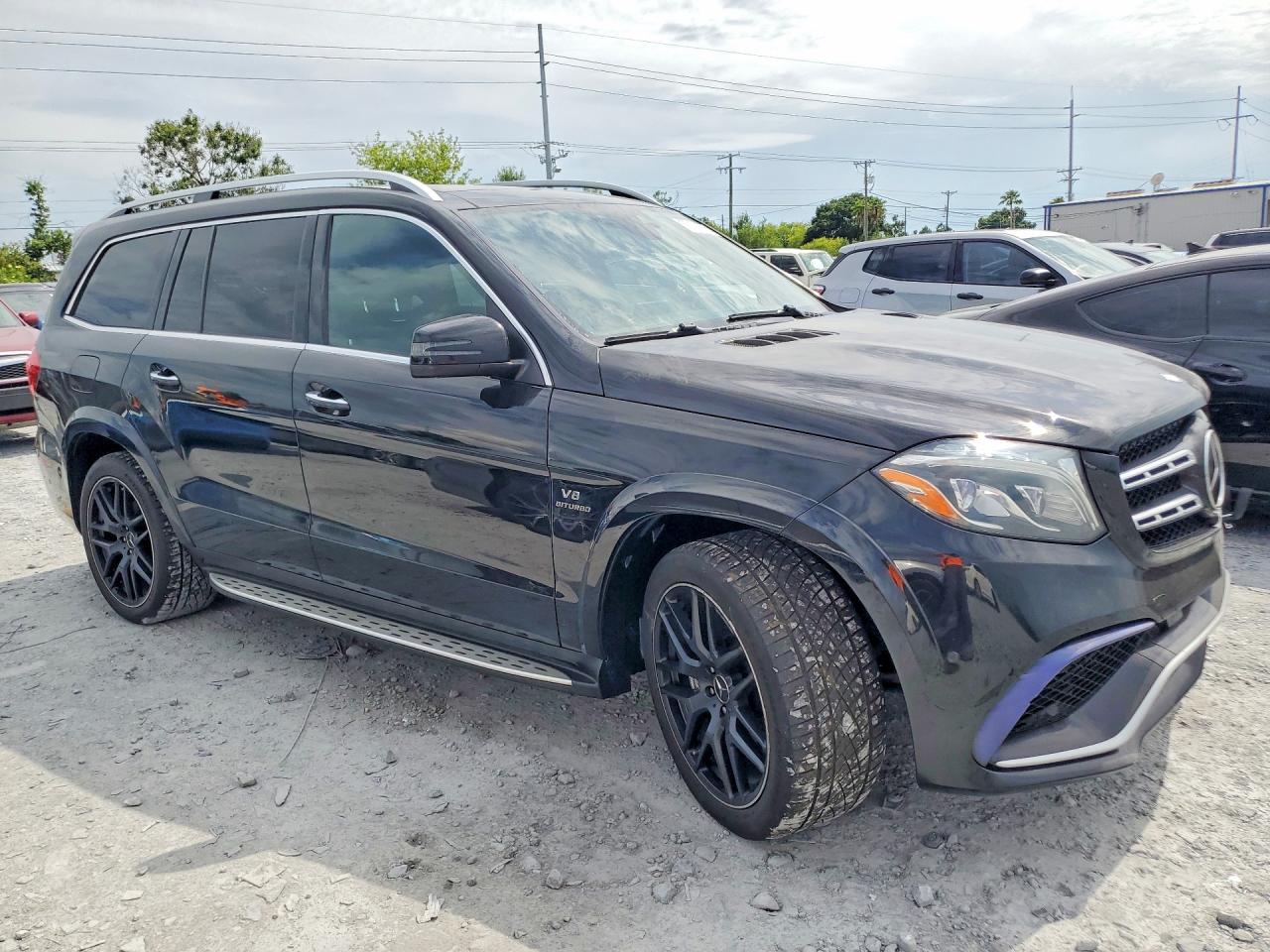 2017 Mercedes-benz Gls 63 Amg 4matic Black vin: 4JGDF7FE2HA773047