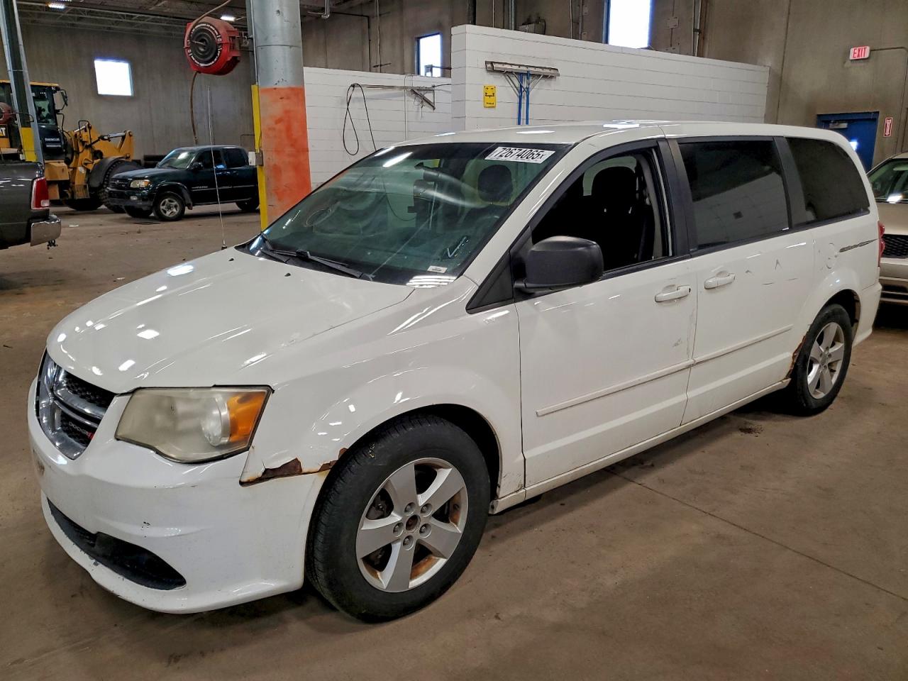 2013 Dodge Grand Caravan Se White vin: 2C4RDGBG4DR568195