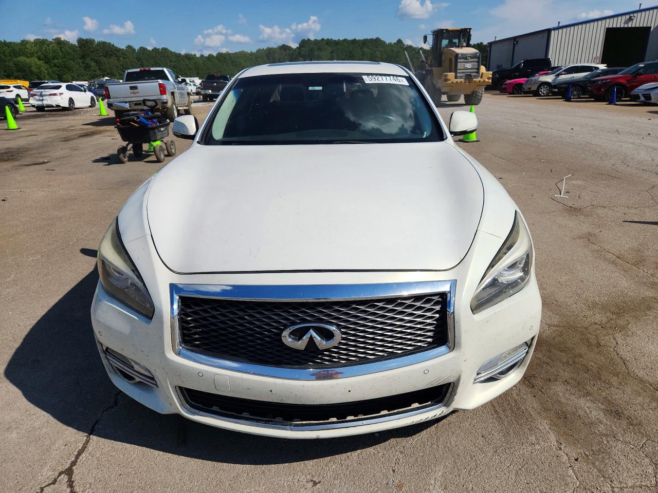 2015 Infiniti Q70 3.7 White vin: JN1BY1AP0FM542223