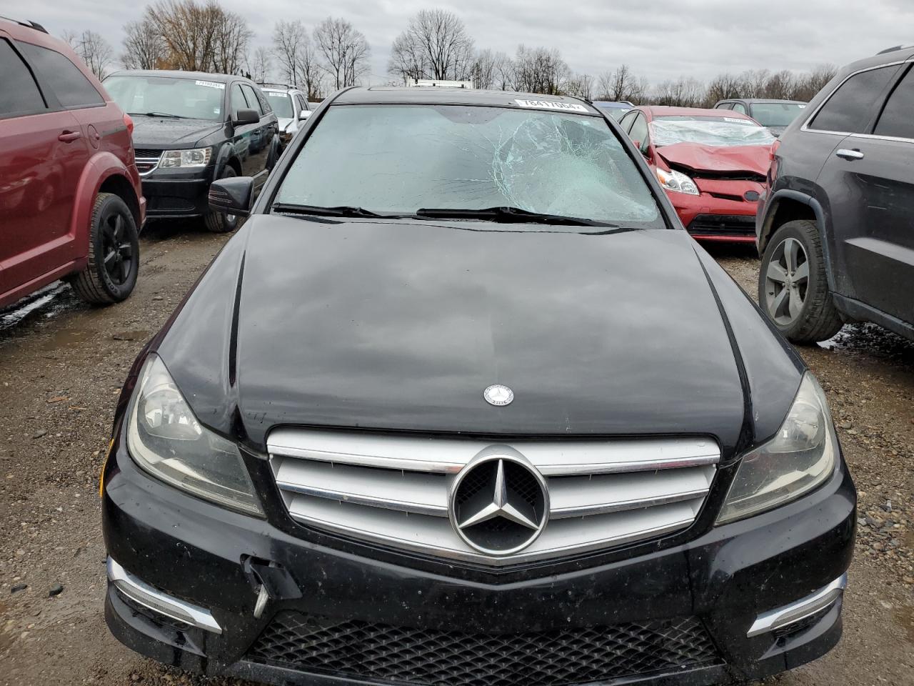 2013 Mercedes-benz C 300 4matic Black vin: WDDGF8AB9DR250808