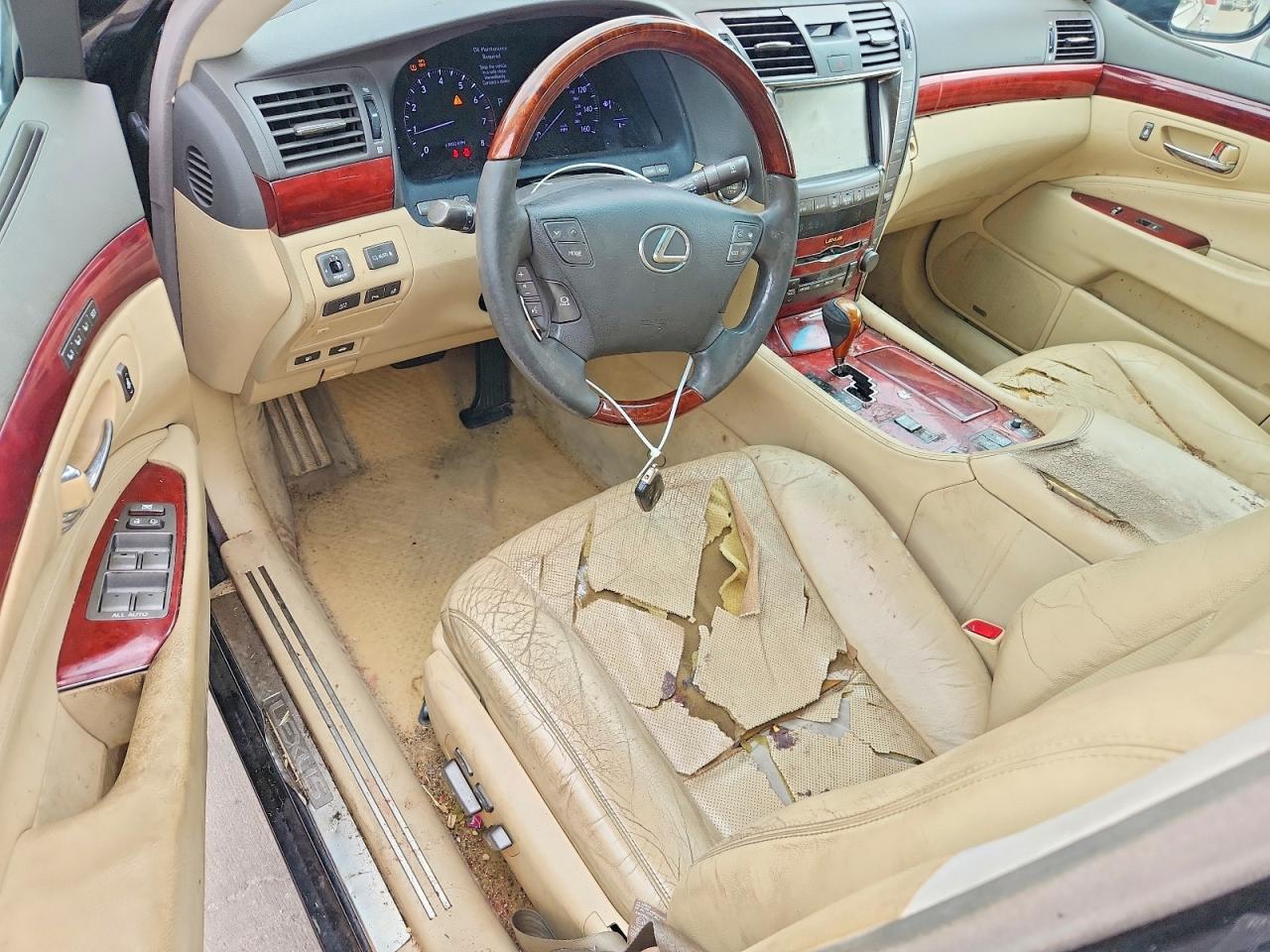 2008 Lexus Ls 460 Черный vin: JTHBL46F385061665