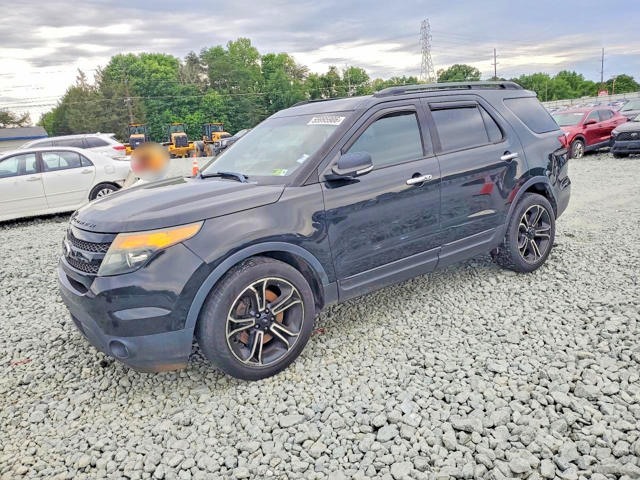 2014 Ford Explorer Sport Black vin: 1FM5K8GT6EGC56460