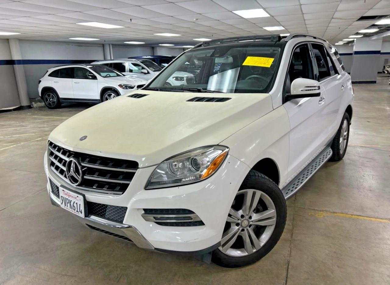 2014 Mercedes-benz Ml 350 White vin: 4JGDA5JB0EA364721