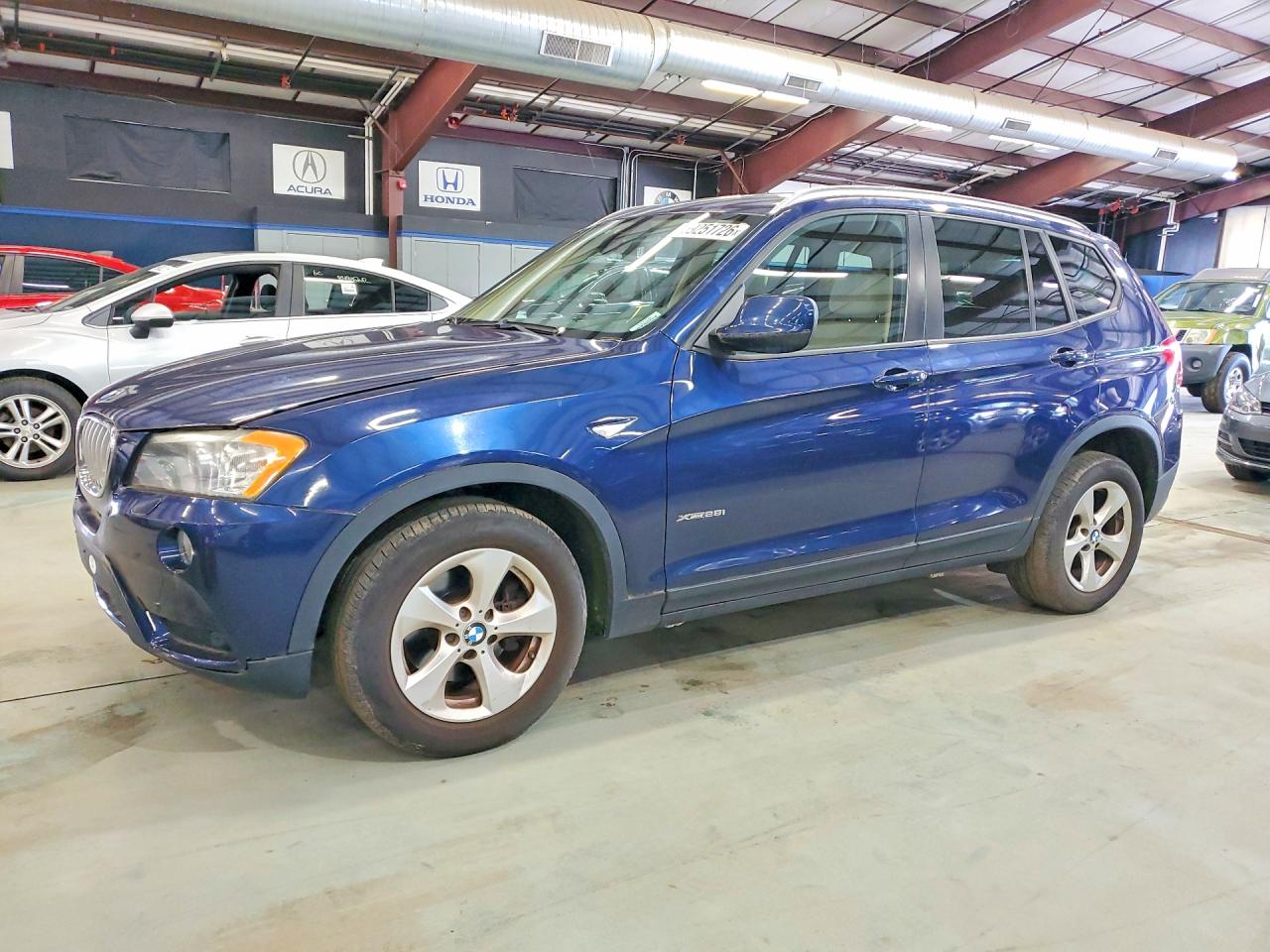 2011 Bmw X3 Xdrive28i Blue vin: 5UXWX5C5XBL706175