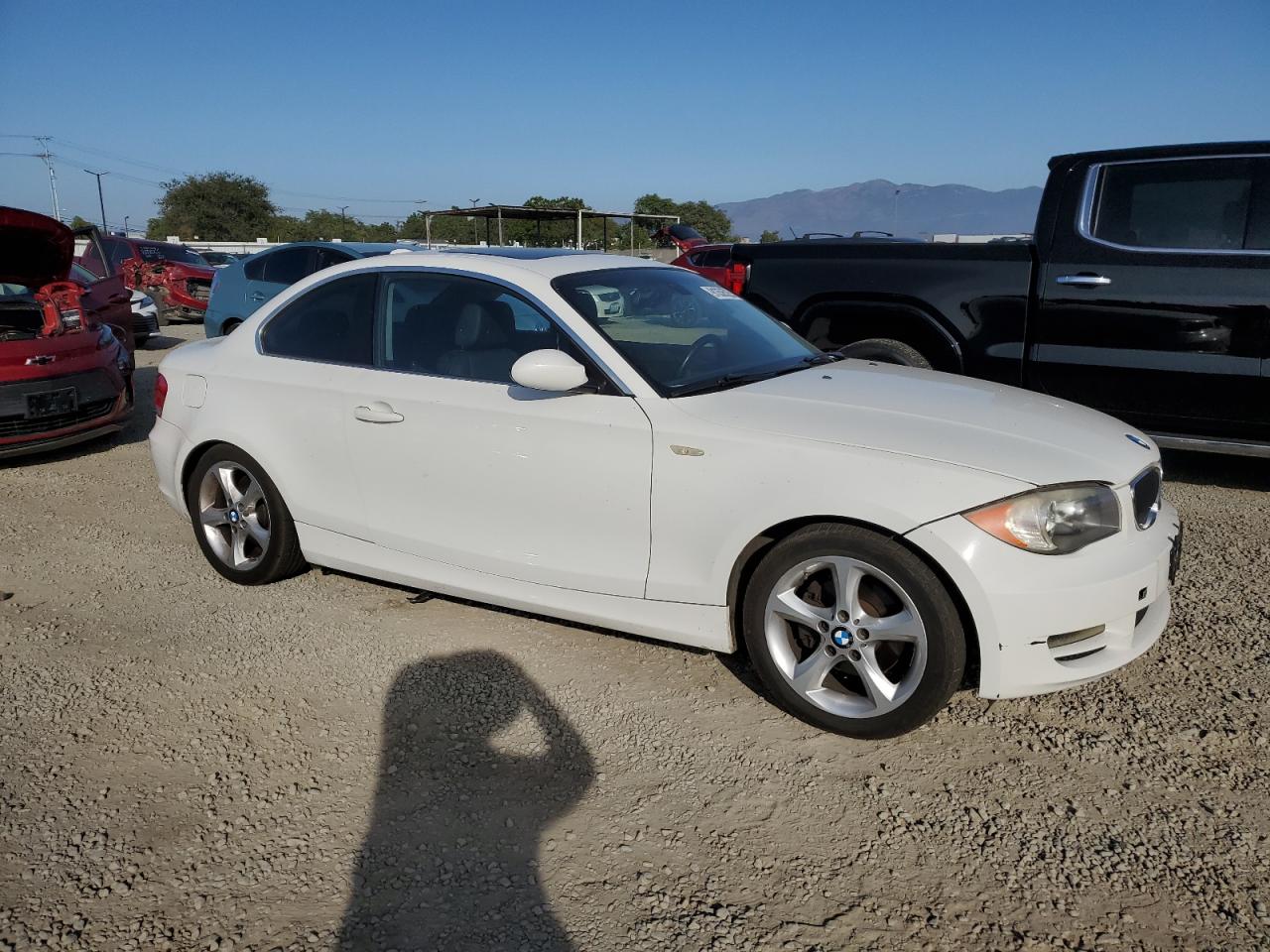 2009 Bmw 128 I White vin: WBAUP93569VF49274