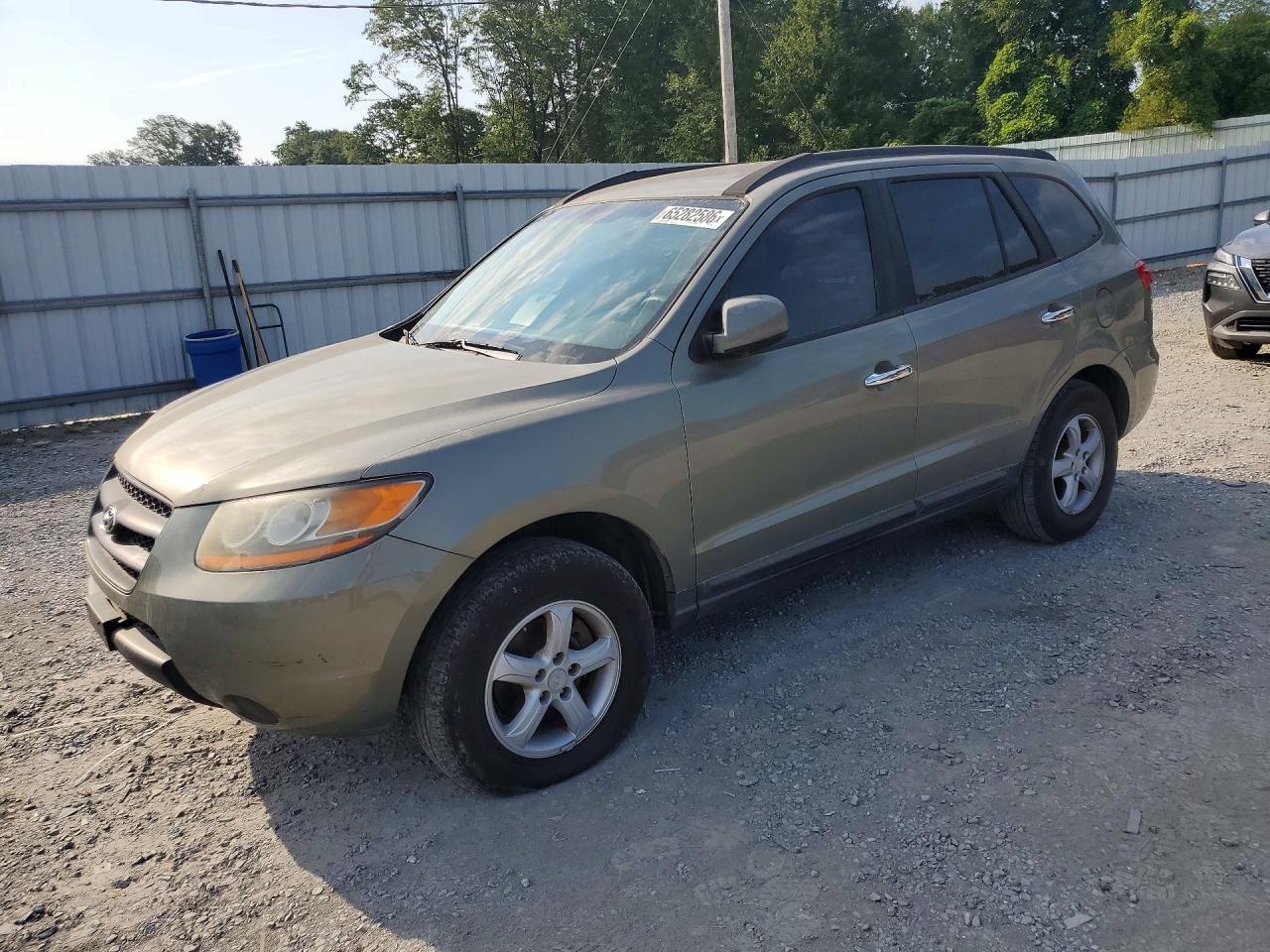 2008 Hyundai Santa Fe Gls Green vin: 5NMSG13D68H186633