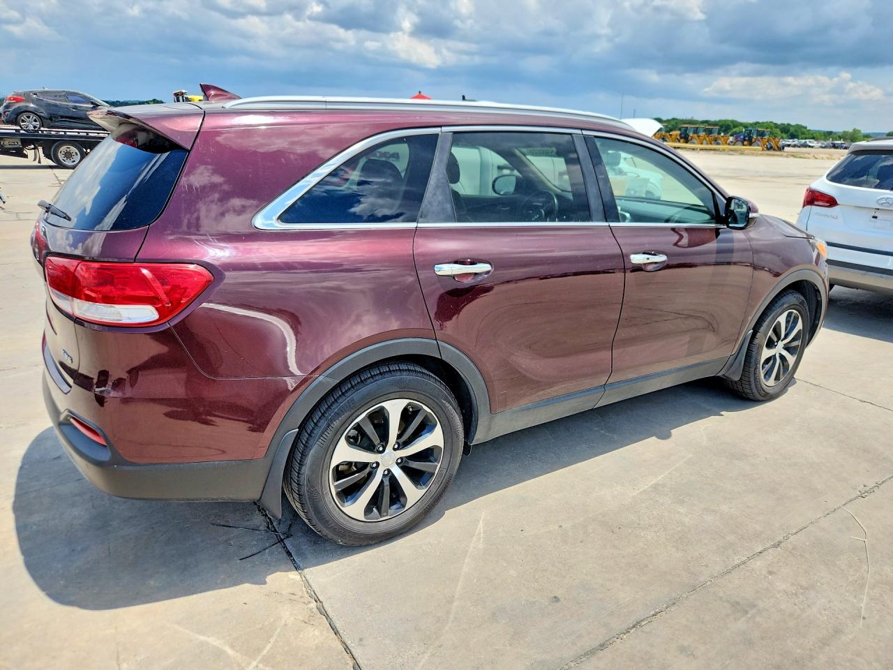2017 Kia Sorento Ex Темно-бордовый vin: 5XYPH4A53HG204077