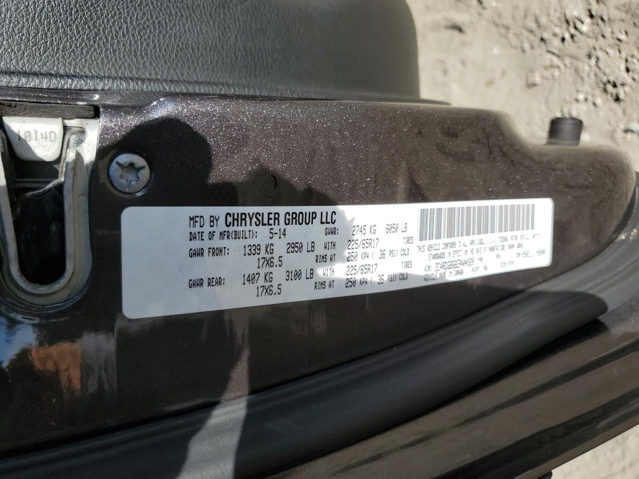 2014 Dodge Grand Caravan Se Gray vin: 2C4RDGBG6ER404920