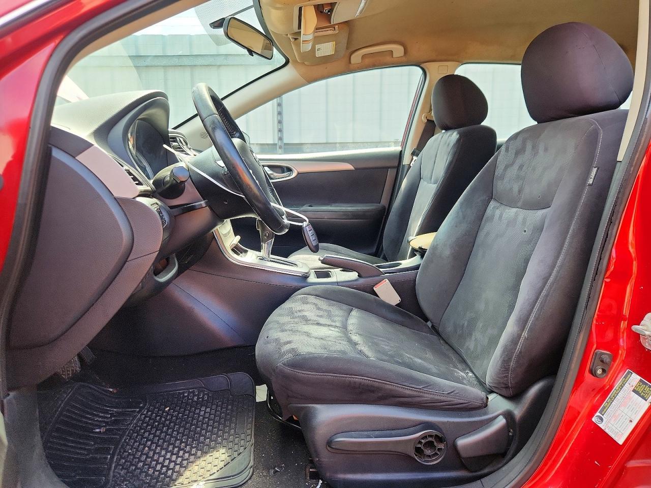 2013 Nissan Sentra S Burgundy vin: 3N1AB7AP8DL662195