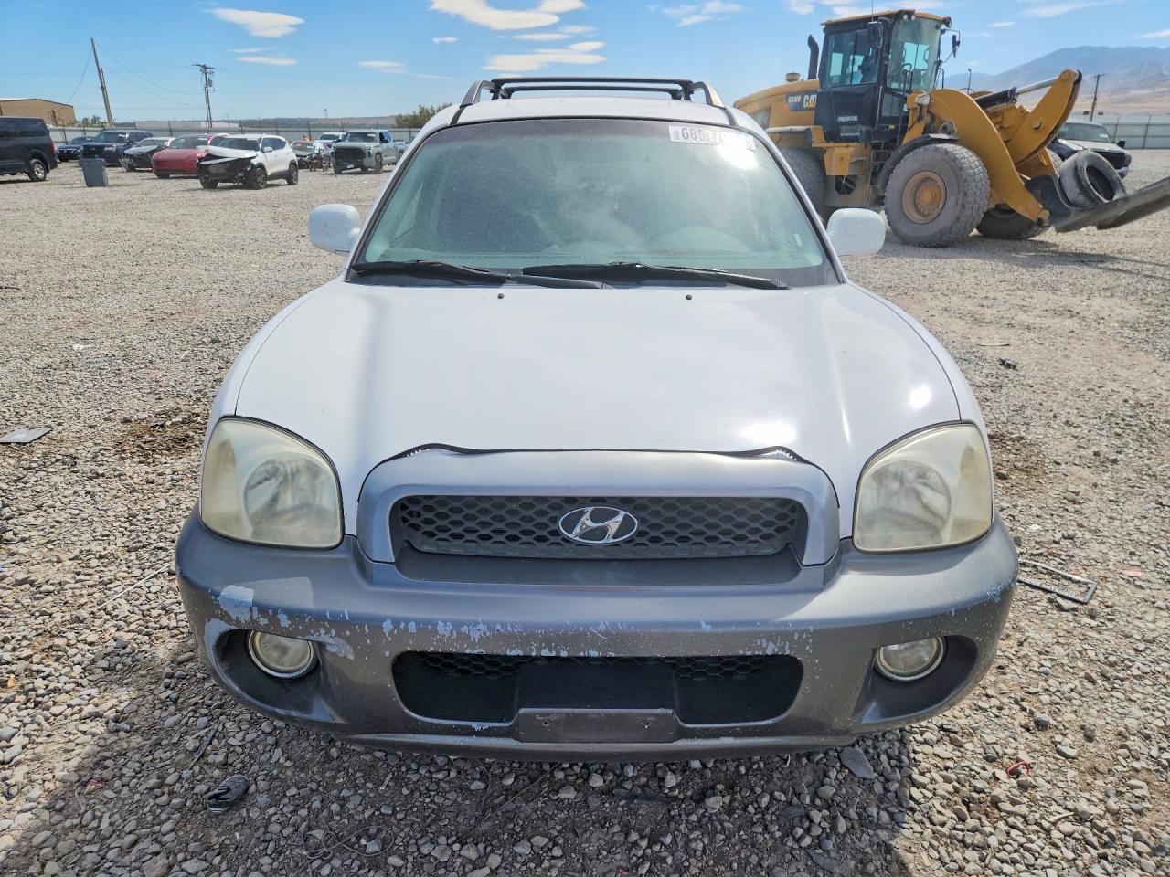 2004 Hyundai Santa Fe Gls White vin: KM8SC73E24U783297