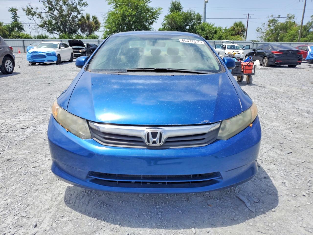 2012 Honda Civic Lx Blue vin: 19XFB2F55CE063979