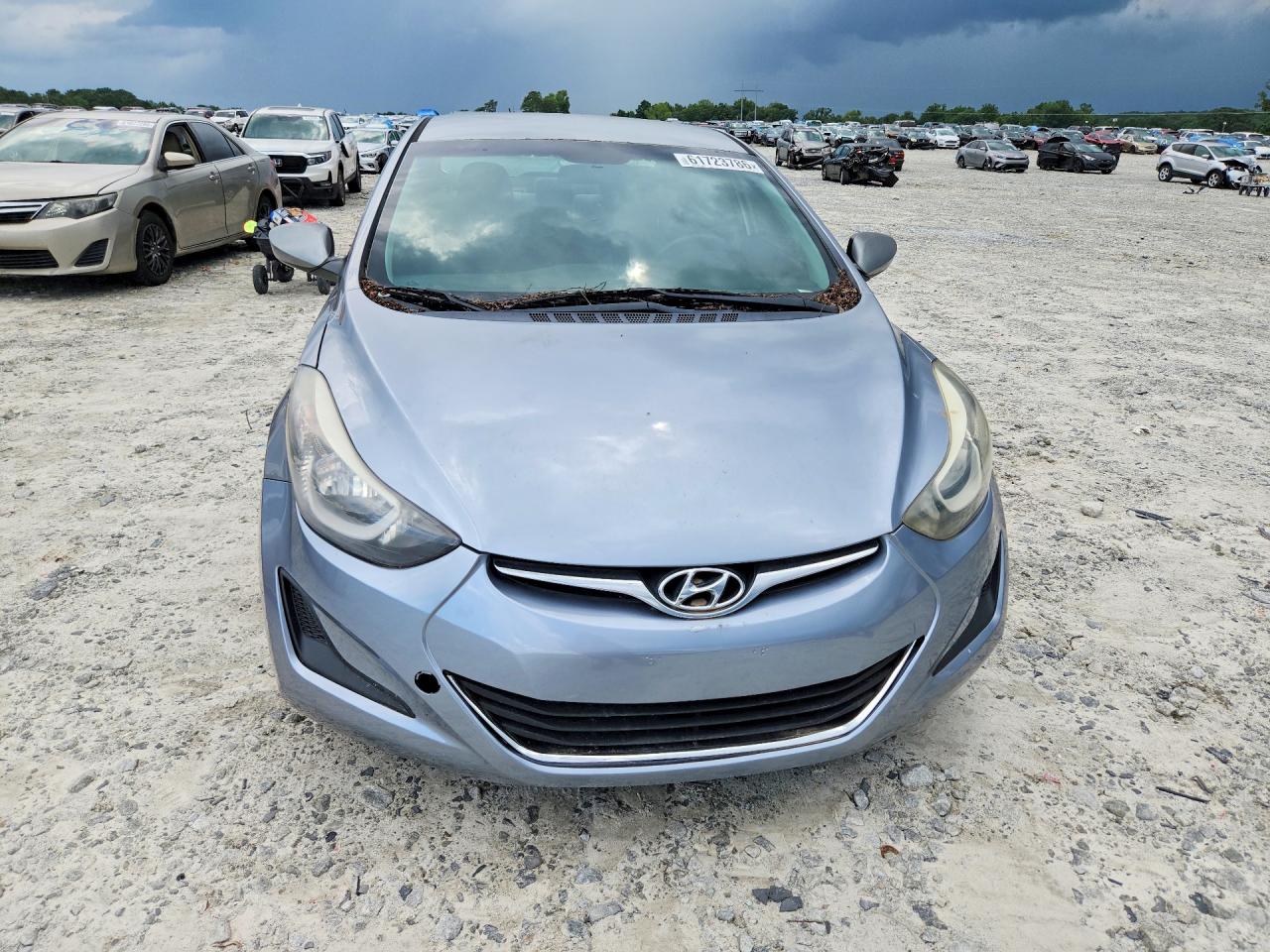 2015 Hyundai Elantra Se Gray vin: 5NPDH4AE6FH651107