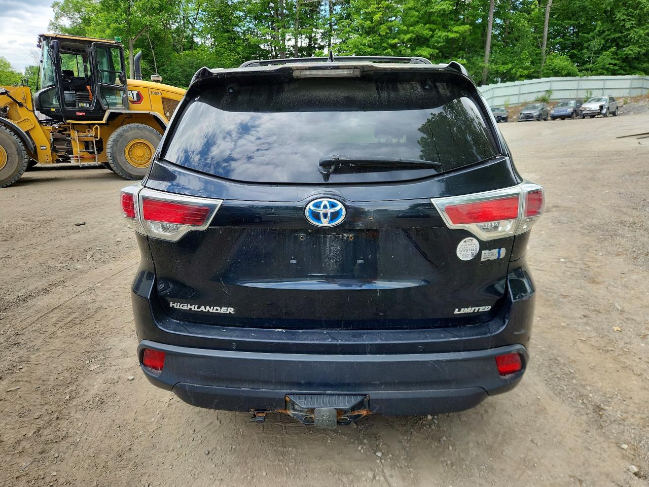 2015 Toyota Highlander Hybrid Limited Black vin: 5TDDCRFH2FS012389
