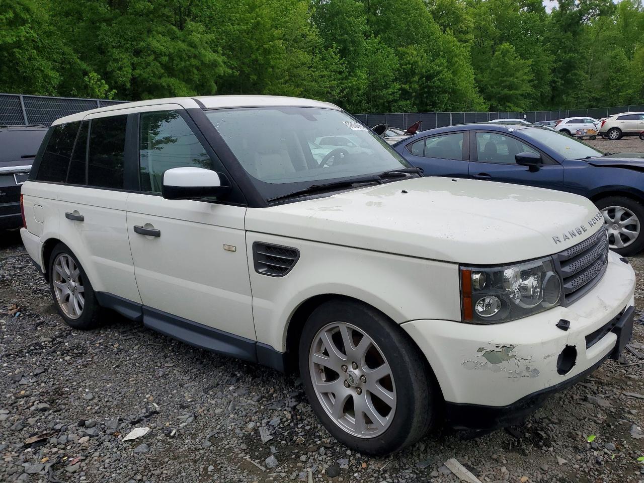 2009 Land Rover Range Rover Sport Hse White vin: SALSK25409A196547