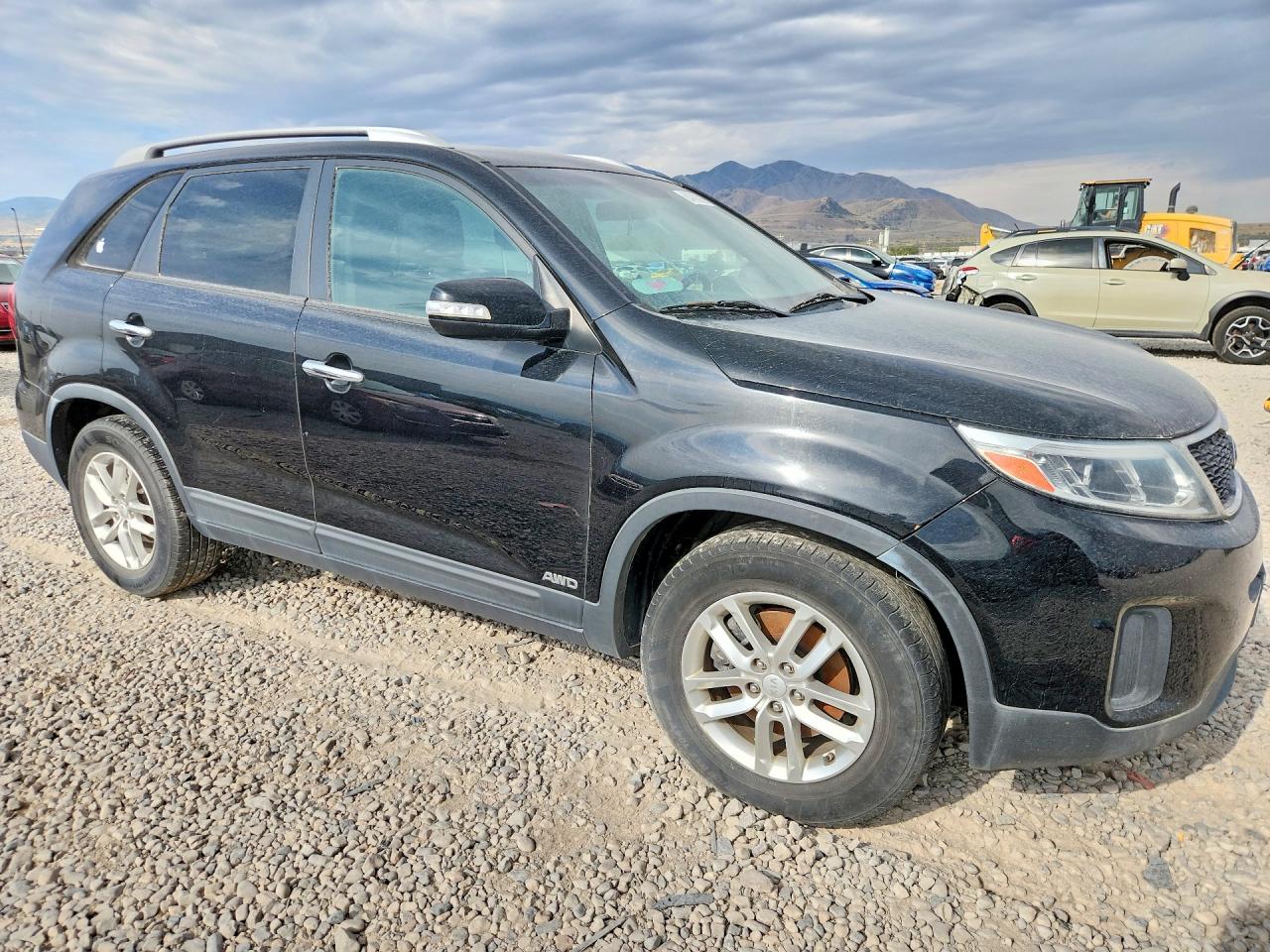 2015 Kia Sorento Lx Black vin: 5XYKTDA73FG598476