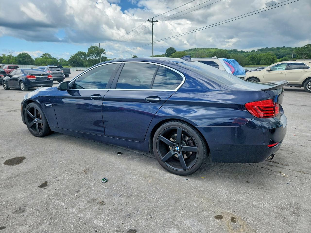 2014 Bmw 535 I Blue vin: WBA5B1C56ED478448