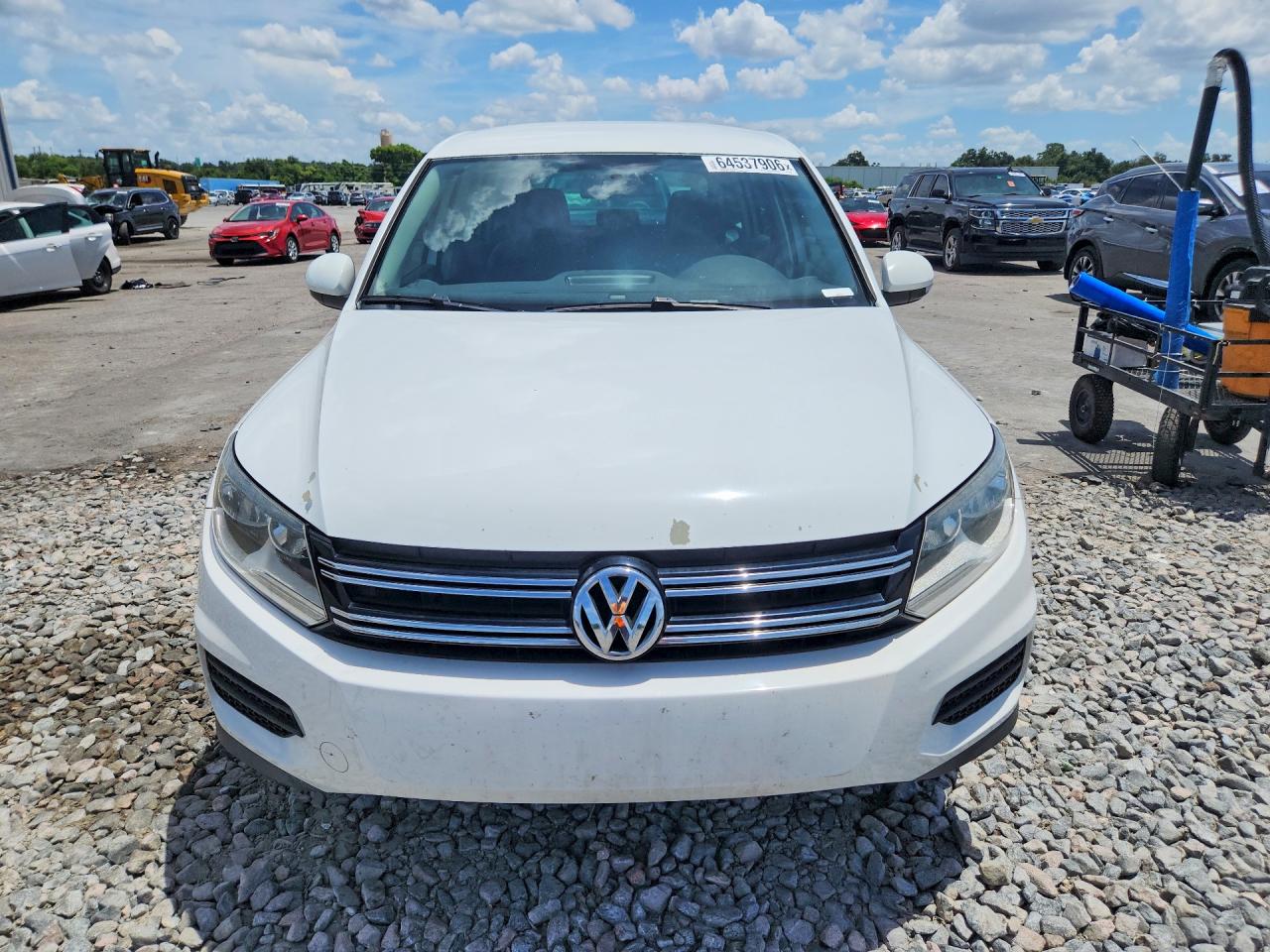 2014 Volkswagen Tiguan S Белый vin: WVGA3AX2EW554840