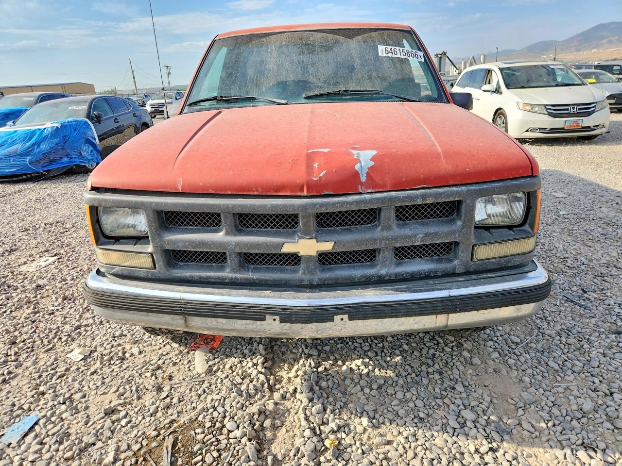 1990 Chevrolet Gmt-400 C1500 Red vin: 1GCDC14ZXLE166279