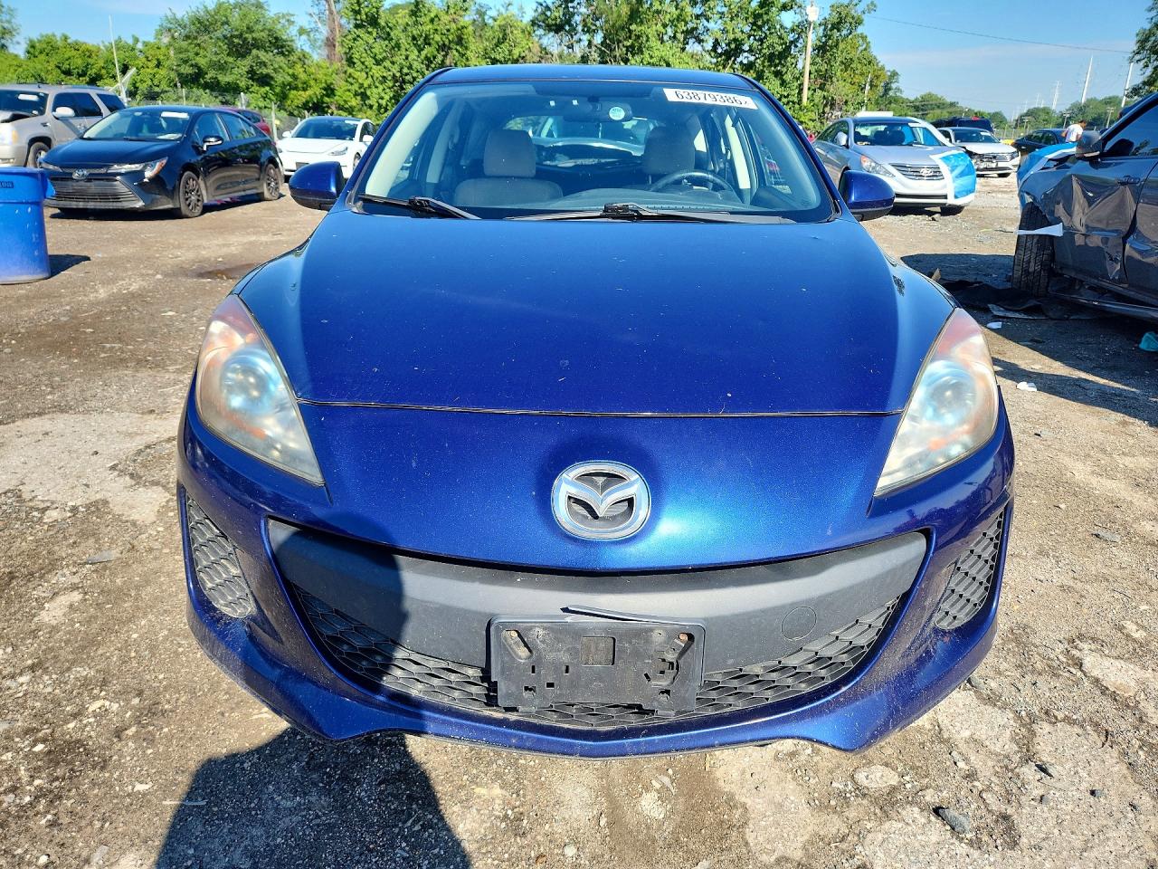 2012 Mazda 3 I Blue vin: JM1BL1L85C1544273