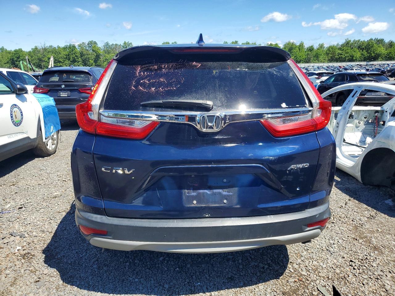 2018 Honda Cr-v Ex Синий vin: 2HKRW2H59JH629391