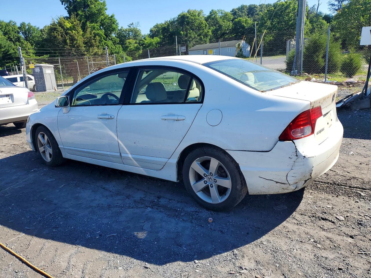 2007 Honda Civic Ex White vin: 1HGFA16867L028213