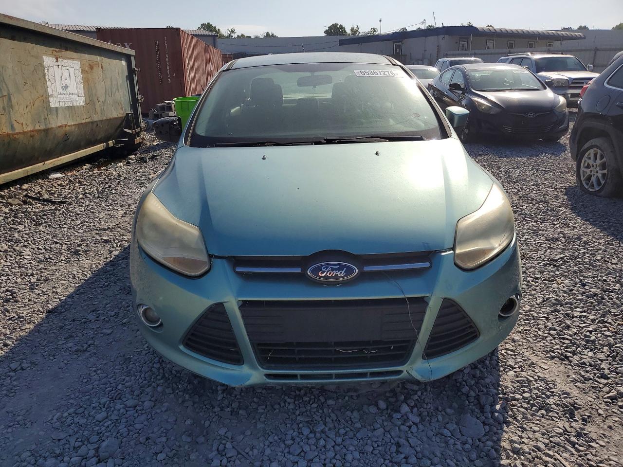 2012 Ford Focus Se Green vin: 1FAHP3F26CL122153