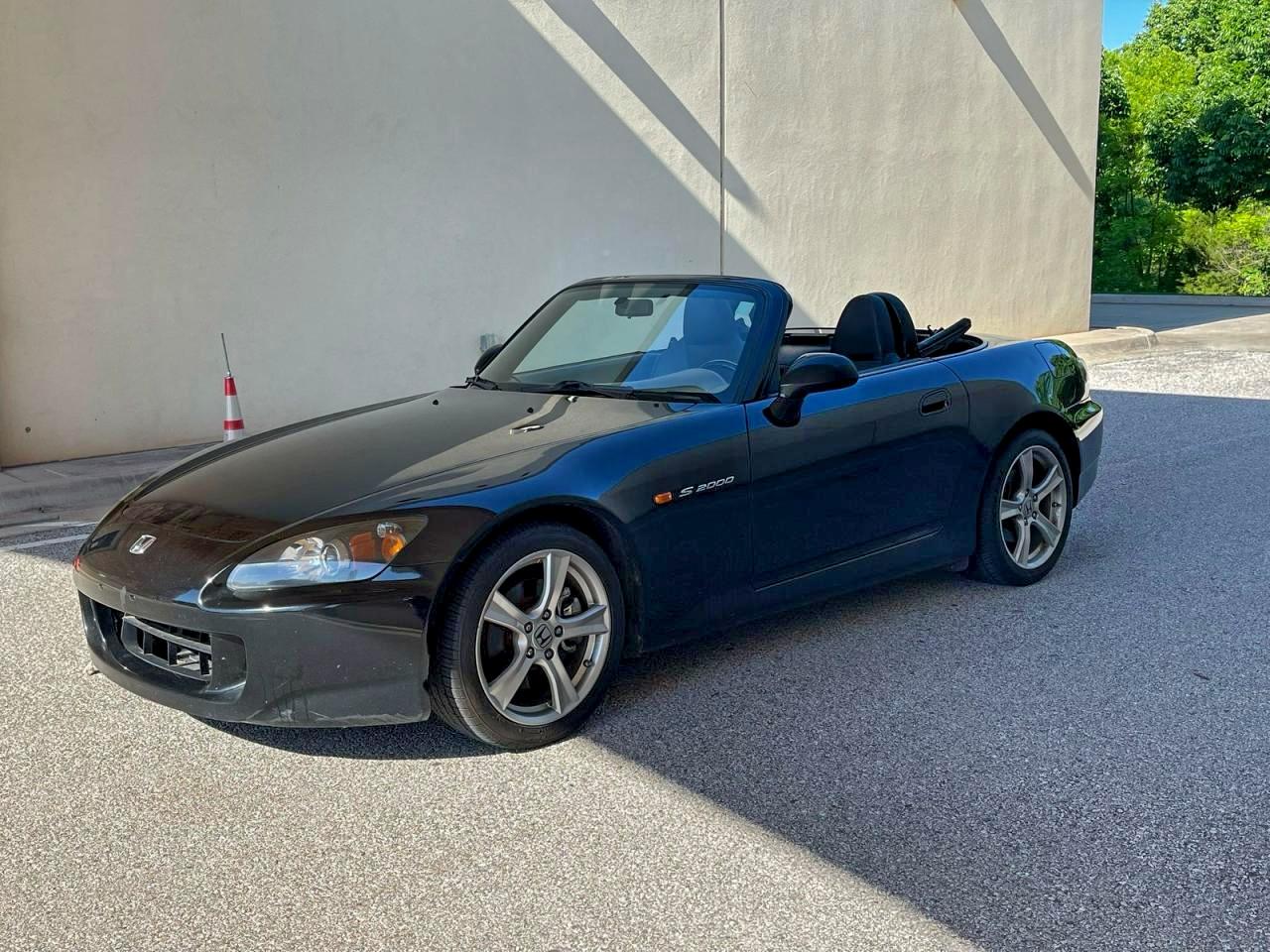2008 Honda S2000 Black vin: JHMAP21428S001341