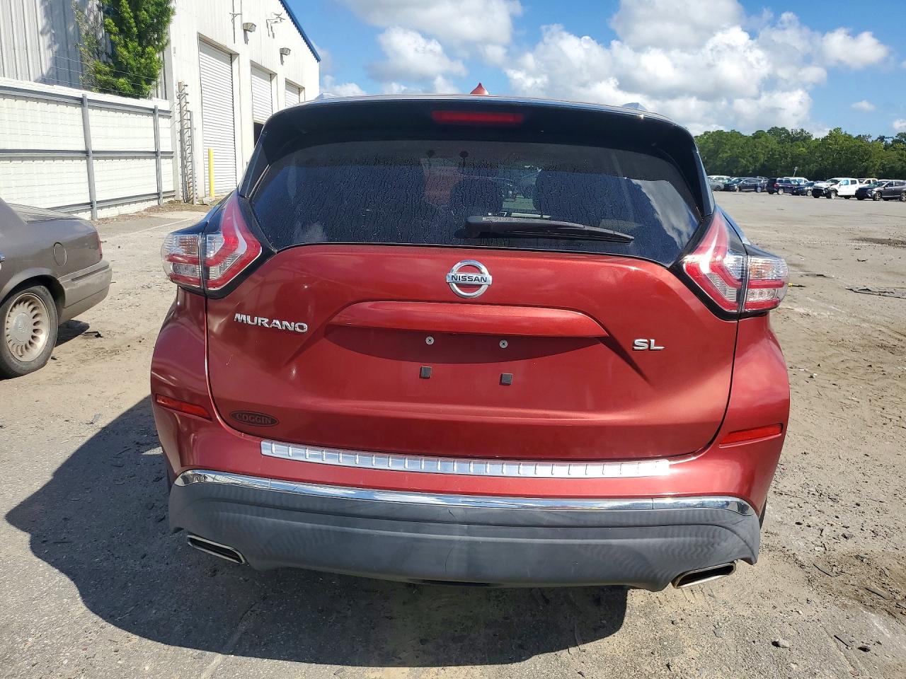 2015 Nissan Murano Sl Red vin: 5N1AZ2MG7FN272792