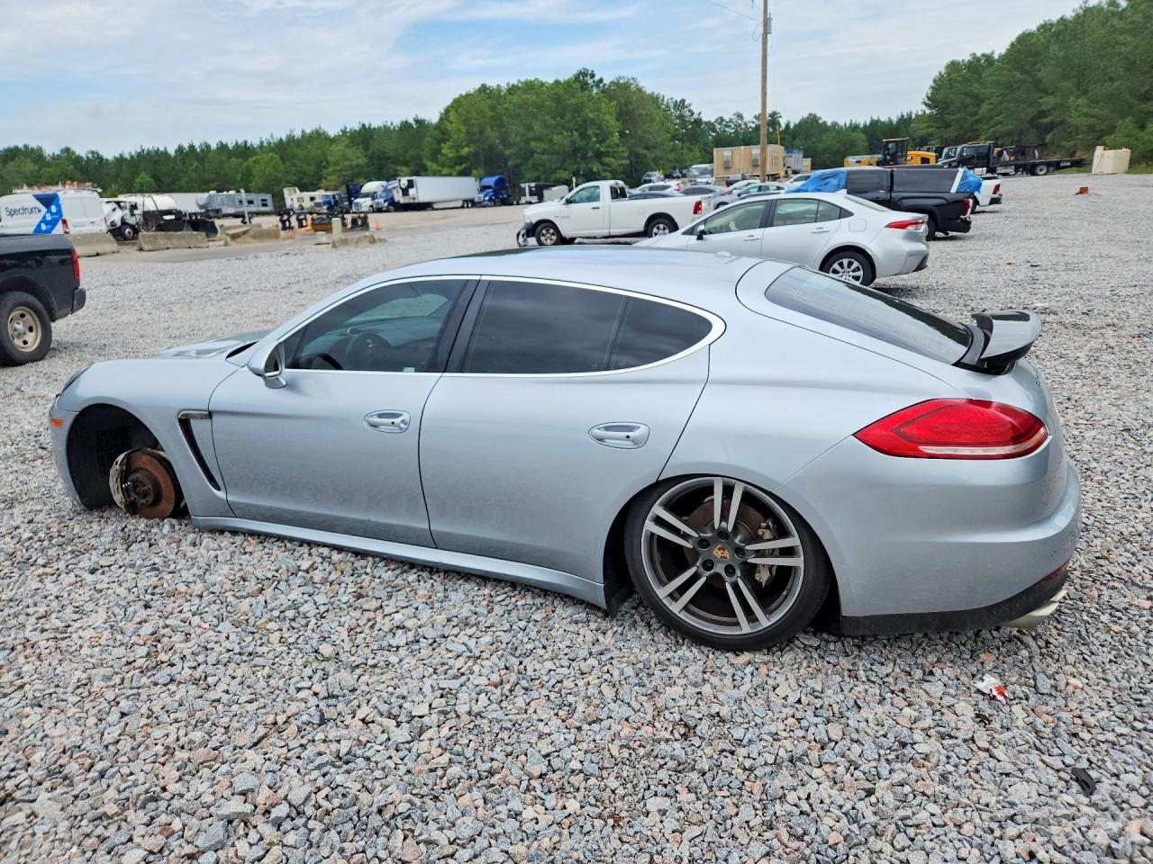 2014 Porsche Panamera S Silver vin: WP0AB2A76EL056357