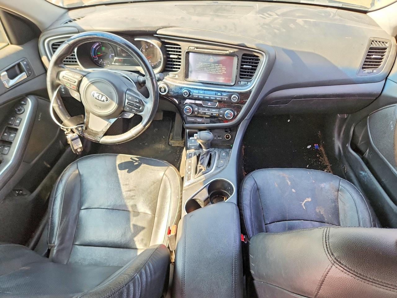 2014 Kia Optima Hybrid Silver vin: KNAGN4AD0E5068752