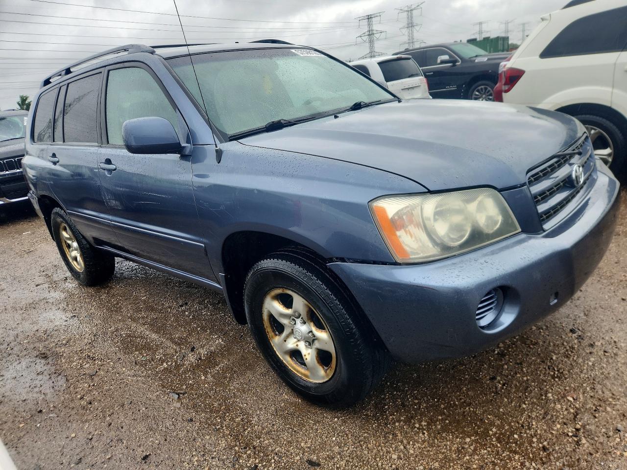 2001 Toyota Highlander Base Blue vin: JTEHD21A510001667