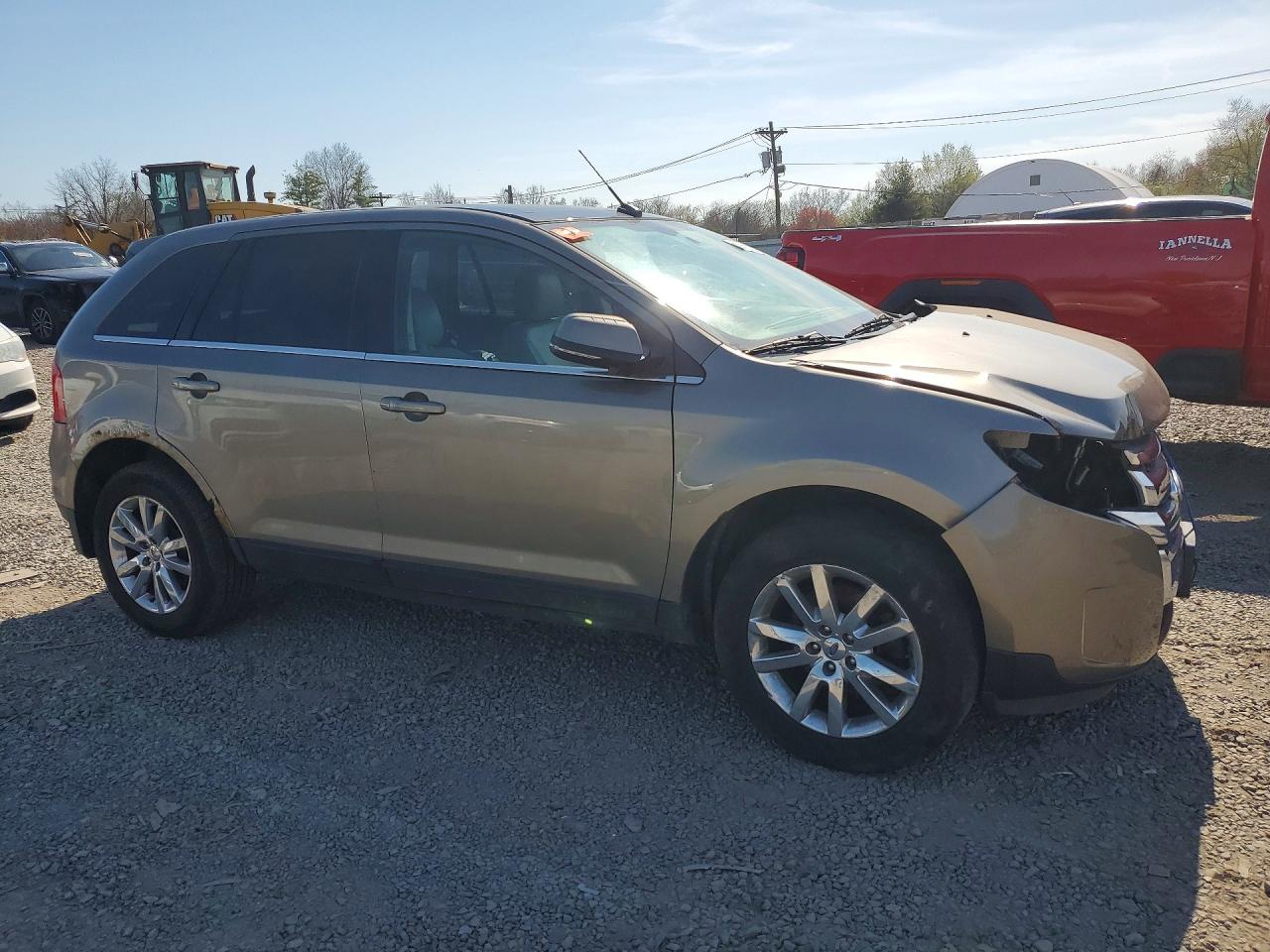 2014 Ford Edge Limited Tan vin: 2FMDK4KC2EBA68098